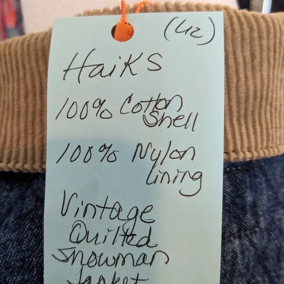 Women's Blue Denim Snowman Jacket - Picture 9 of 10